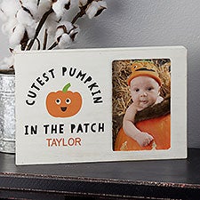 Personalized Off-Set Whitewashed Frame - Coolest Pumpkin In The Patch - 35975