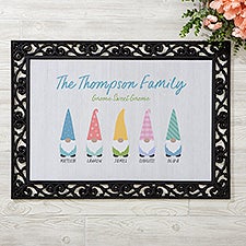 Spring Gnome Personalized Doormats  - 36015