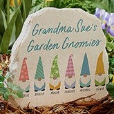 Spring Gnome Personalized Standing Garden Stone  - 36016