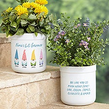 Spring Gnome Personalized Outdoor Flower Pot  - 36017