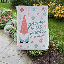 Spring Gnome Personalized Garden Flag - 36023