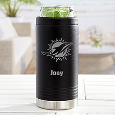NFL Miami Dolphins Personalized Insulated Skinny Can Holder - 36036