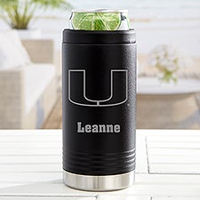 NCAA Miami Hurricanes Personalized Insulated Skinny Can Holder  - 36057