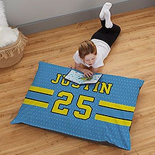 Sports Jersey Personalized Floor Pillow  - 36136