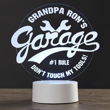 Personalized LED Sign - His Garage - 36156