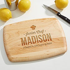 Junior Chef Personalized Small Maple Cutting Board - 36159