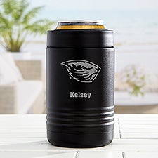 NCAA Oregon State Beavers Personalized Stainless Insulated Beer Can Holder - 36185