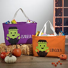 Personalized Halloween Treat Bag - Trick Or Trick Frankie - 36260