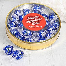 Happy Valentines Day Personalized Lindt Truffles Gift Tins  - 36261D