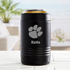 NCAA Clemson Tigers Personalized Stainless Insulated Beer Can Holder - 36272