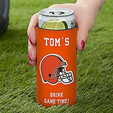 NFL Cleveland Browns Personalized Slim Can Cooler  - 36331