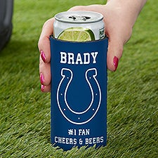 NFL Indianapolis Colts Personalized Slim Can Cooler  - 36336