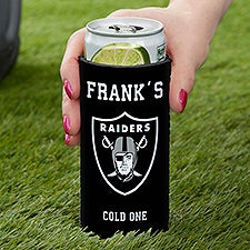 NFL Las Vegas Raiders Personalized Slim Can Cooler  - 36347