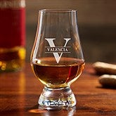 Lavish Last Name Glencairn Personalized Whiskey Glass  - 36372