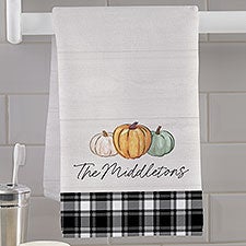 Personalized Hand Towel - Family Pumpkin Patch - 36377