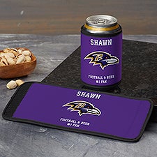 NFL Baltimore Ravens Personalized Can & Bottle Wrap  - 36383