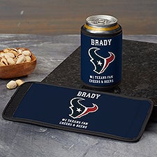 NFL Houston Texans Personalized Can  Bottle Wrap  - 36392