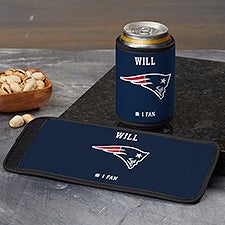 NFL New England Patriots Personalized Can  Bottle Wrap  - 36399
