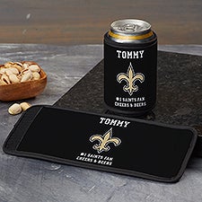 NFL New Orleans Saints Personalized Can & Bottle Wrap  - 36400