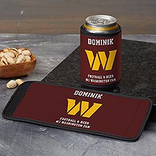 NFL Washington Football Team Personalized Can  Bottle Wrap  - 36410