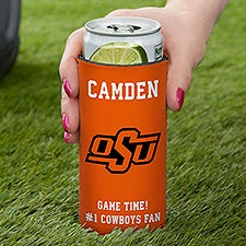 NCAA Oklahoma State Cowboys Personalized Slim Can Cooler - 36433