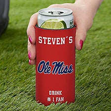NCAA Ole Miss Rebels Personalized Slim Can Cooler  - 36440