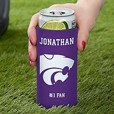 NCAA Kansas State Wildcats Personalized Slim Can Cooler  - 36443