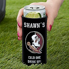 NCAA Florida State Seminoles Personalized Slim Can Cooler  - 36452