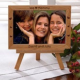 Personalized Wood Easel Picture Frame For Her - 3649