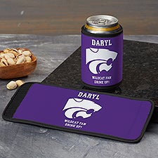 NCAA Kansas State Wildcats Personalized Can  Bottle Wrap  - 36493