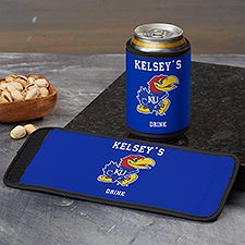 NCAA Kansas Jayhawks Personalized Can  Bottle Wrap  - 36499