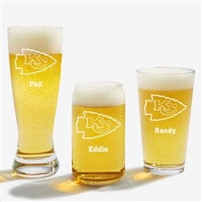 NFL Kansas City Chiefs Personalized Beer Glasses  - 36501