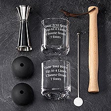 Write Your Own Personalized 7-Piece Muddled Cocktail Set by Viski - 36530