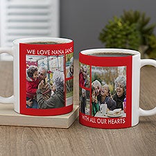 Picture Perfect 4 Photo Personalized Coffee Mugs - 36577