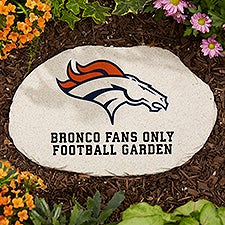 NFL Denver Broncos Personalized Round Garden Stone  - 36586