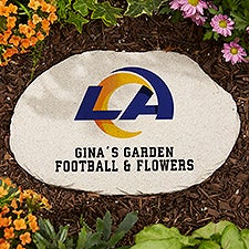 NFL Los Angeles Rams Personalized Round Garden Stone  - 36593