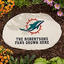 NFL Miami Dolphins Personalized Round Garden Stone  - 36594