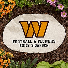 NFL Washington Football Team Personalized Round Garden Stone  - 36607