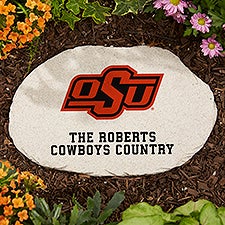 NCAA Oklahoma State Cowboys Personalized Round Garden Stone  - 36626