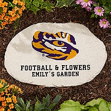 NCAA LSU Tigers Personalized Round Garden Stone  - 36638
