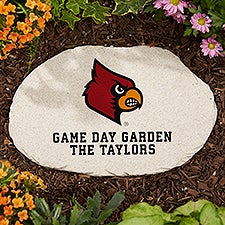 NCAA Louisville Cardinals Personalized Round Garden Stone  - 36639
