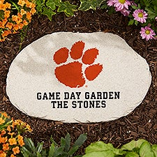 NCAA Clemson Tigers Personalized Round Garden Stone  - 36661