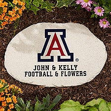 NCAA Arizona Wildcats Personalized Round Garden Stone  - 36667