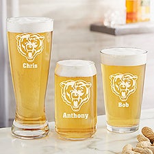 NFL Chicago Bears Personalized Beer Glass  - 36672