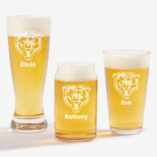 NFL Chicago Bears Personalized Beer Glass  - 36672