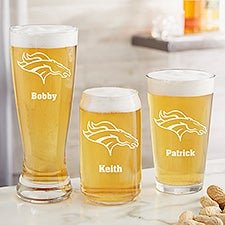 NFL Denver Broncos Personalized Beer Glass  - 36675