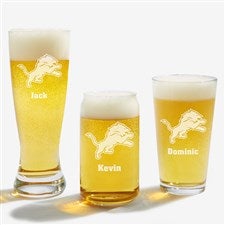 NFL Detroit Lions Personalized Beer Glass - 36676