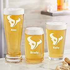 NFL Houston Texans Personalized Beer Glass  - 36678