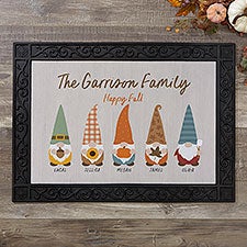 Personalized Doormats - Fall Gnomes - 36696