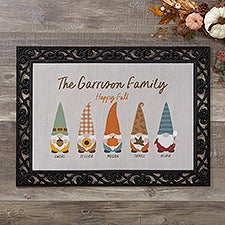 Personalized Doormats - Fall Gnomes - 36696